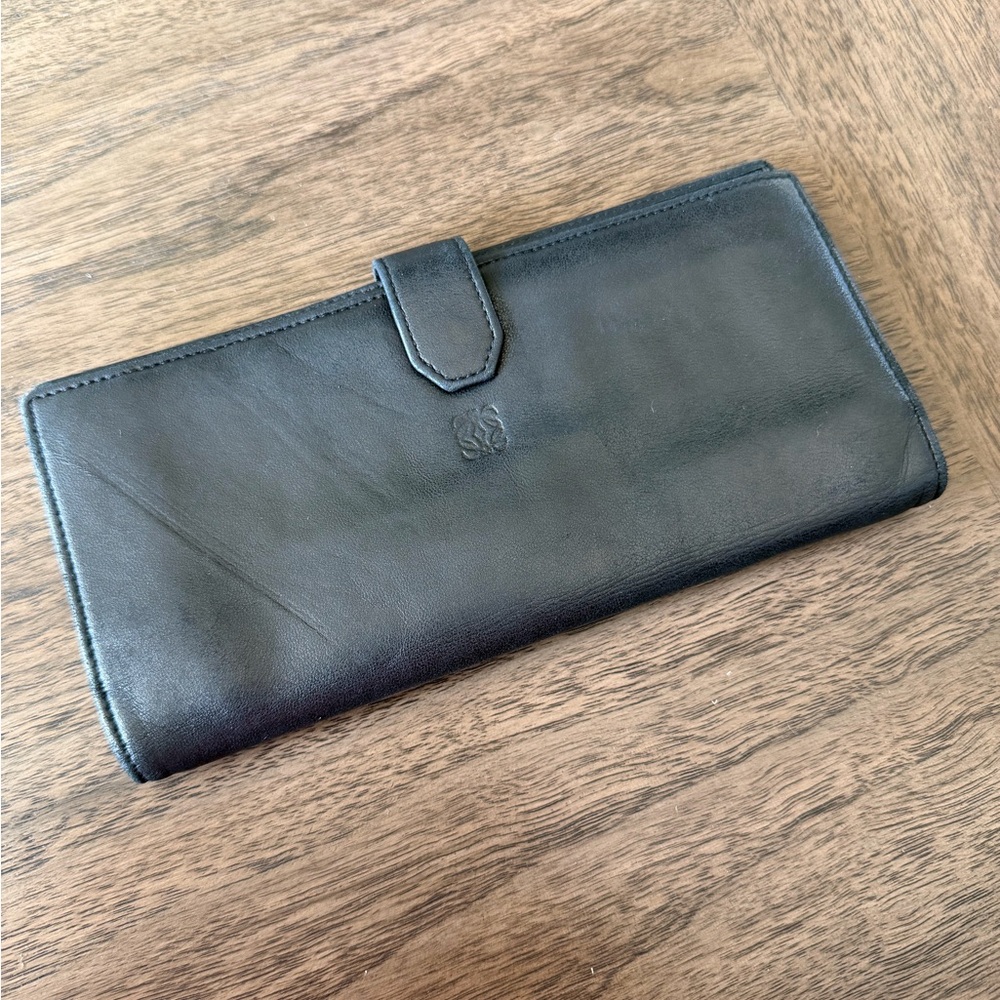 Loewe Lambskin Leather Long Wallet